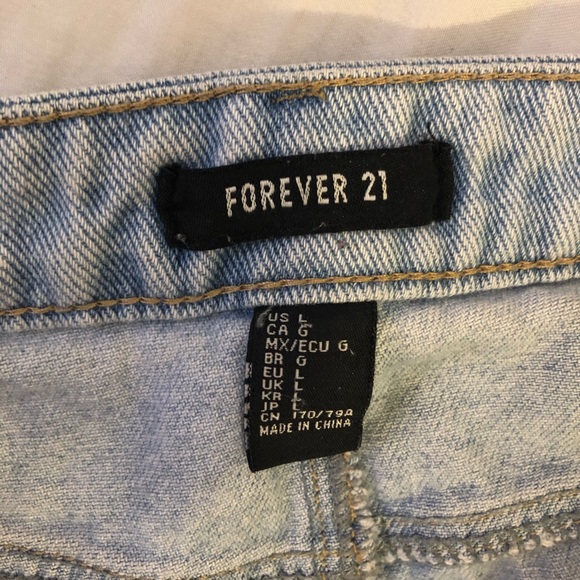 Forever 21 Pale jean skirt - Picture 2 of 5
